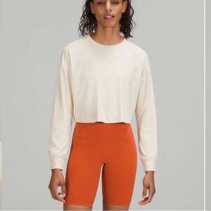 Women’s Lululemon Muscle Love Long Sleeve Top Lightweight  White Opal Size 12